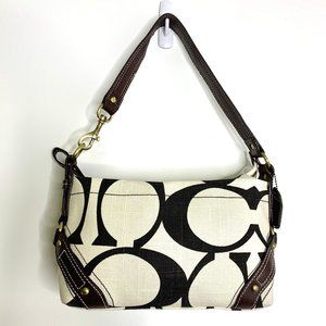 Coach Handbag Small, Linen with Signature C Design